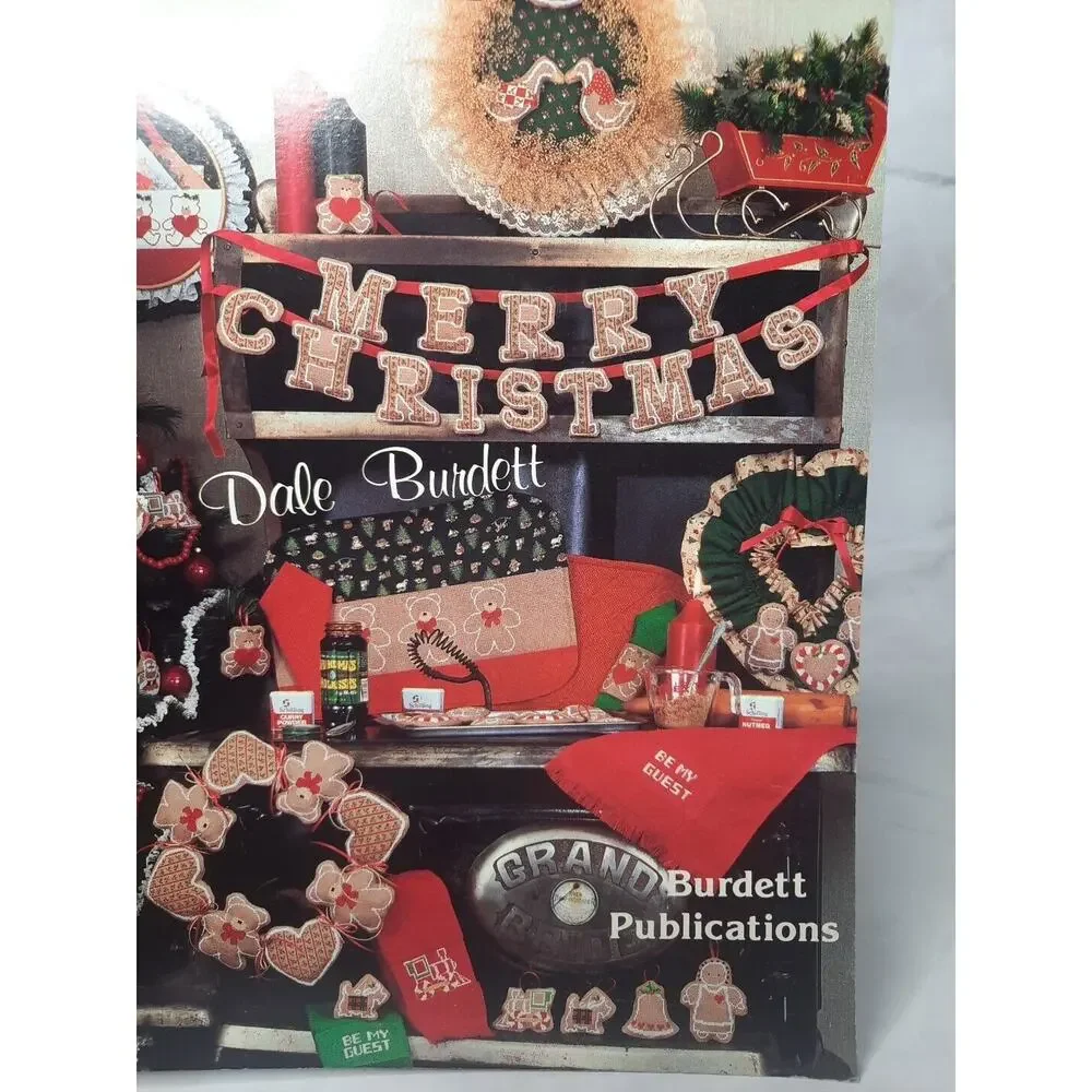 1986 Burdett Cross Stitch Leaflet A Gingerbread Christmas